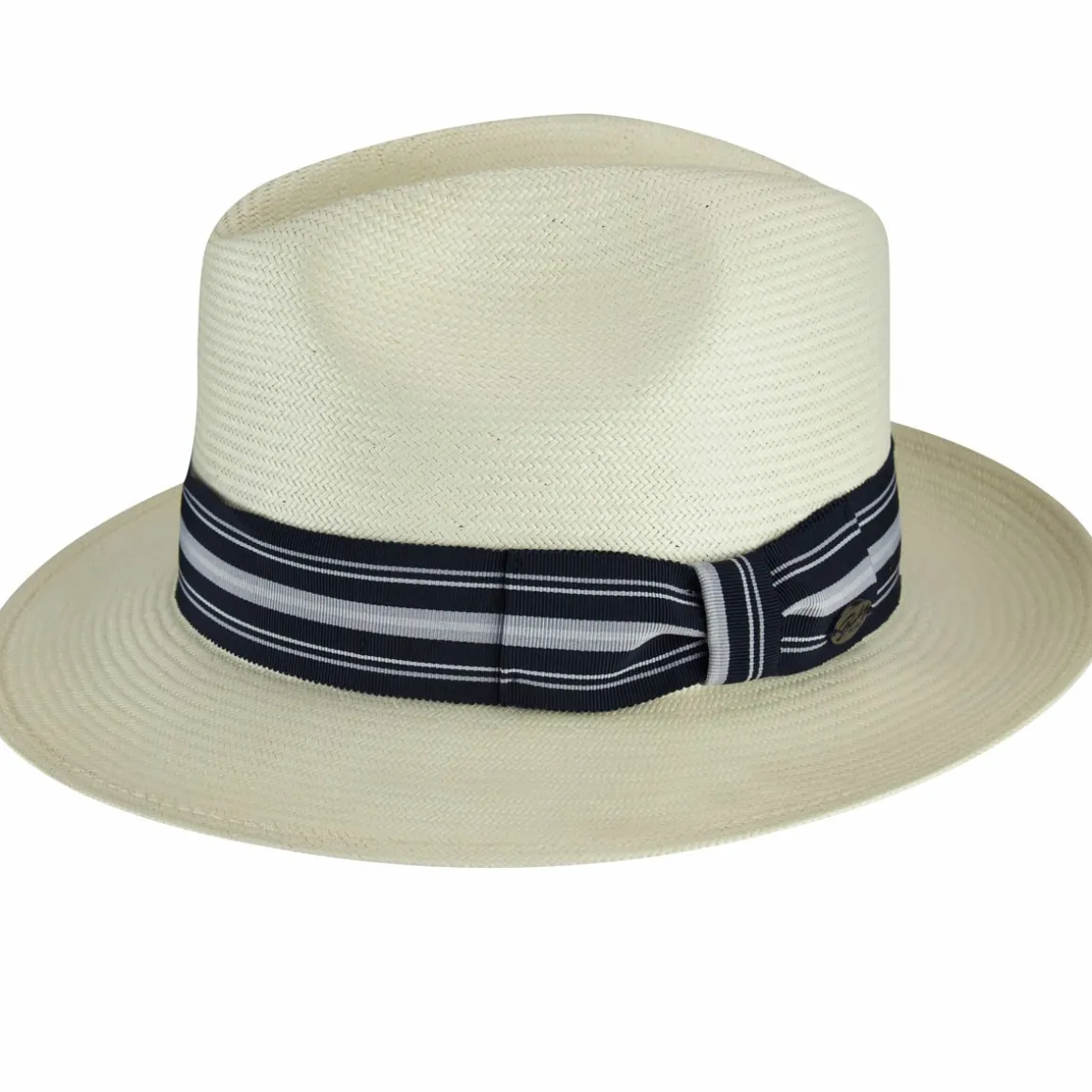 creel_3-4.webp Bailey Hats Litestraw® | Creel Natural/Black Taupe Stripe