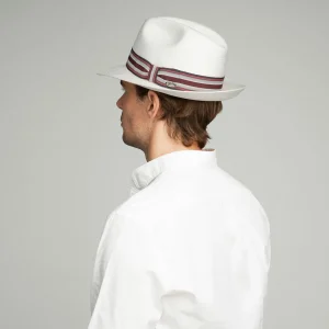 Bailey Hats Straw | Creel Natural/Black Taupe Stripe