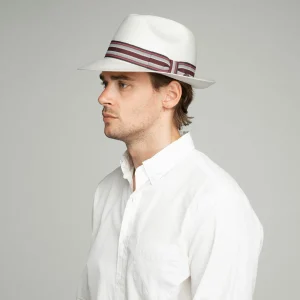 Bailey Hats Straw | Creel Natural/Black Taupe Stripe