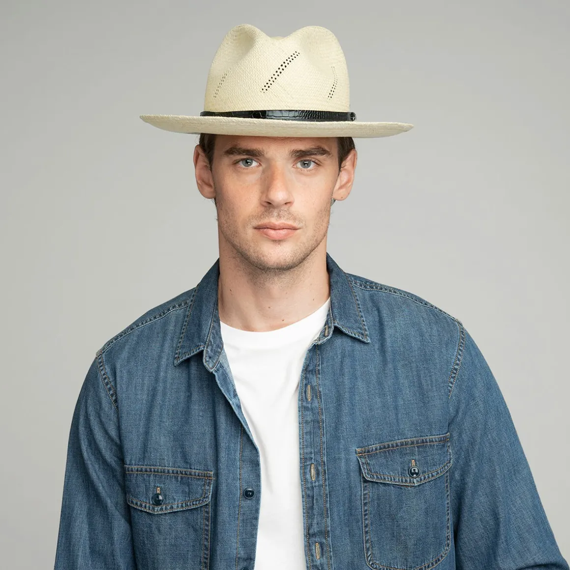 jansen_2-3.webp Bailey Hats Genuine Panama | Jansen Natural/Black