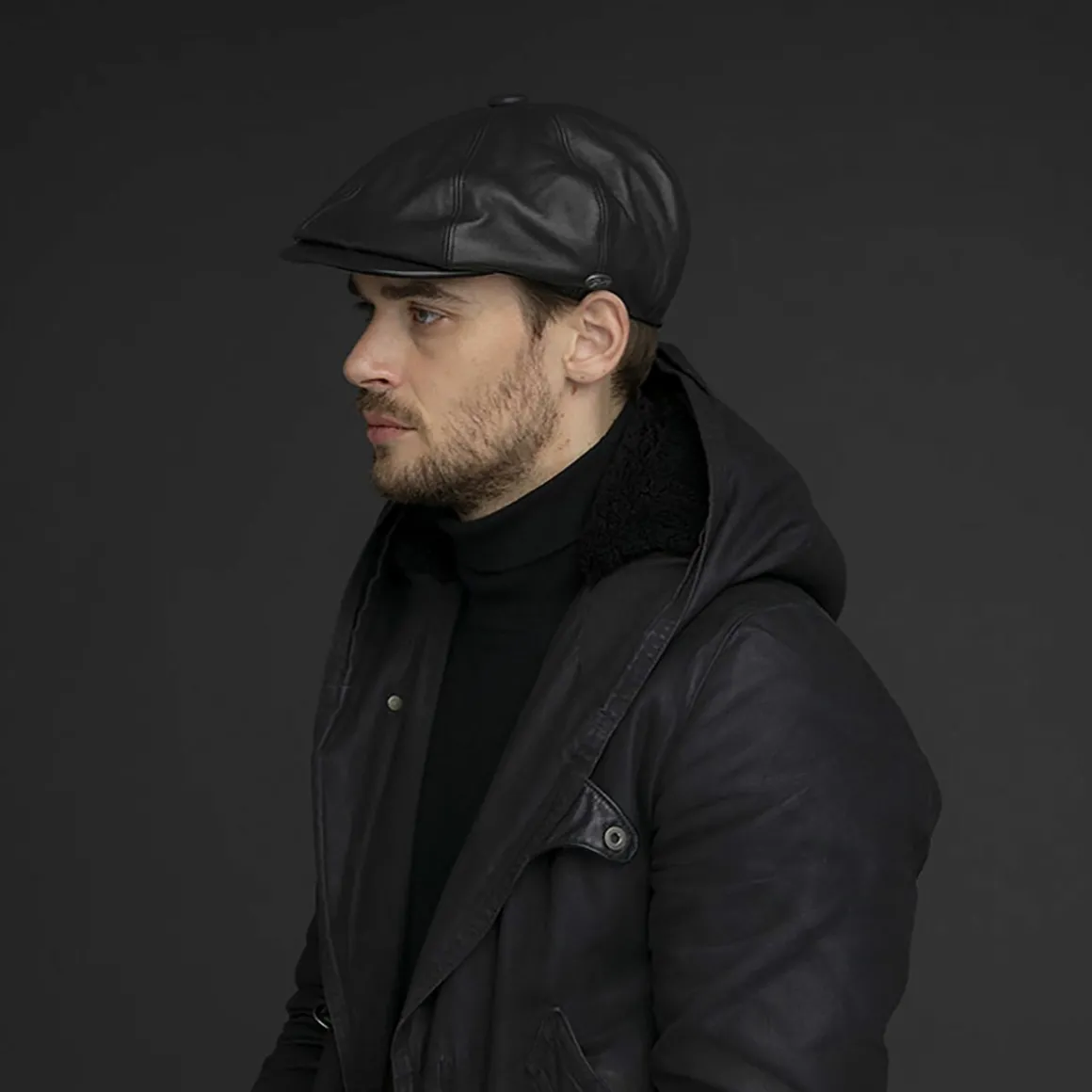 noclin_2.webp Bailey Hats Leather | Noclin Black