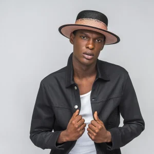Bailey Hats Straw | Saro Tawny/Black